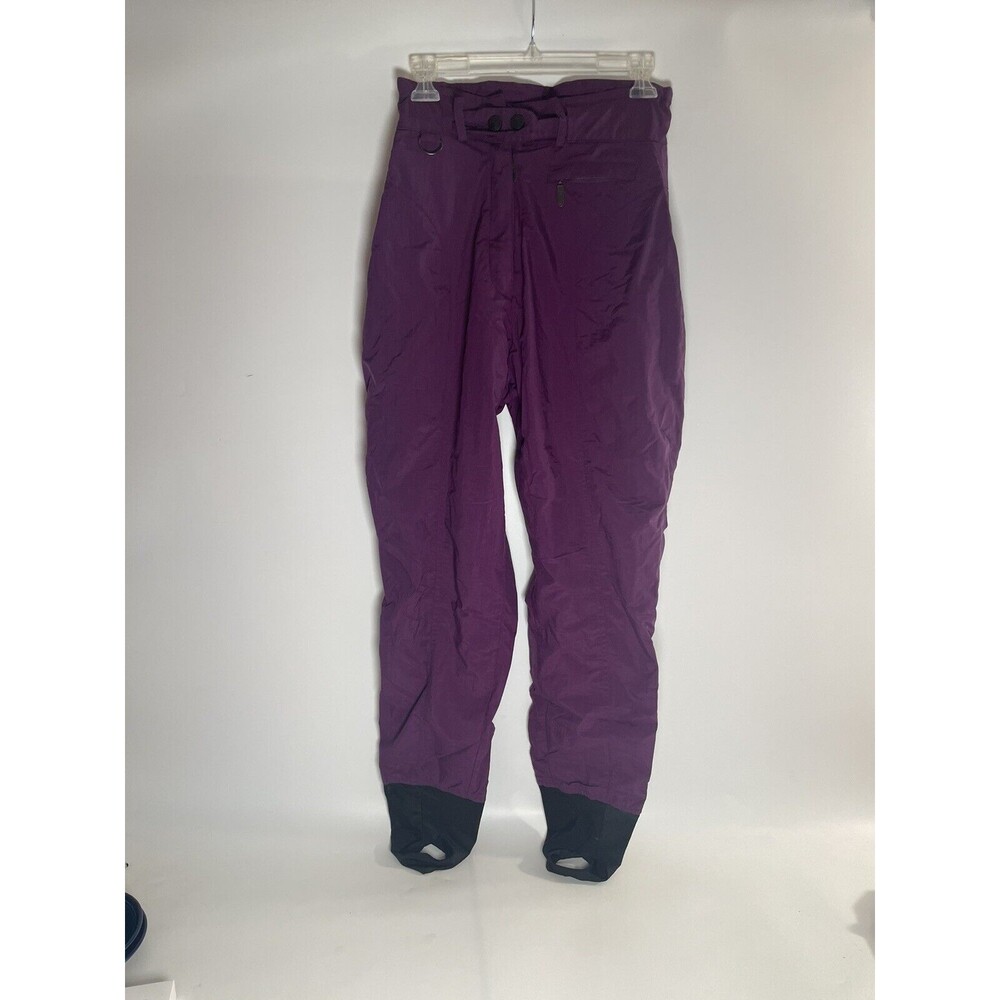 Vintage 80s Women's Ski Pants Retro Purple High Rise, Size 8